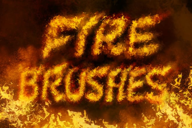 I will provide you fire photoshop brushes