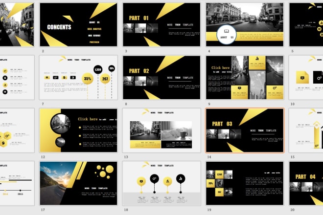 I will provide you with 6 sets of attractive powerpoint templates