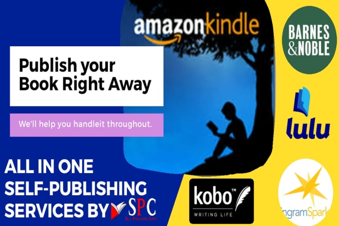I will publish your book on amazon kindle and other self publishing platforms