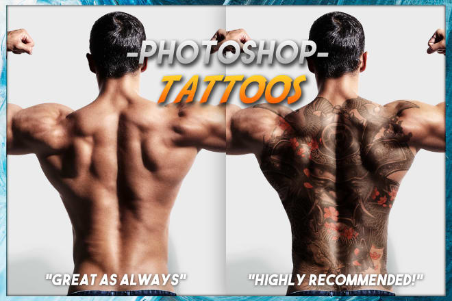 I will realistically photoshop or remove any tattoos you want