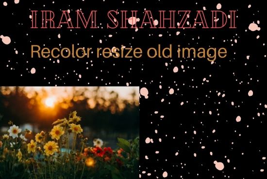 I will recolor restore old image colorize black and white and color change