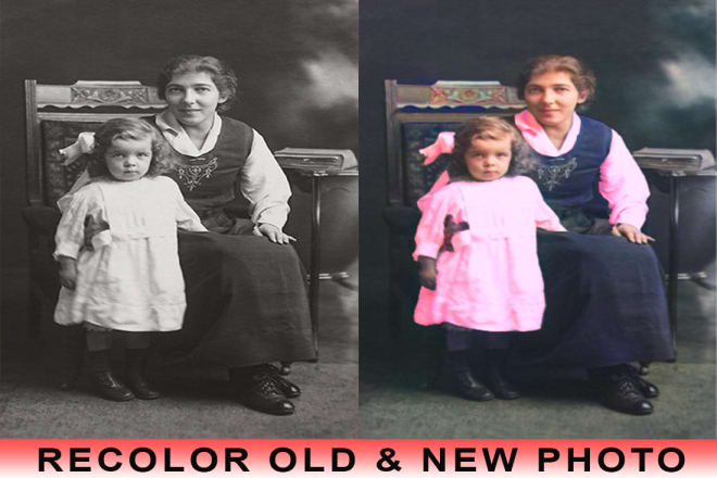 I will recolor, retouch and repair old and new pictures