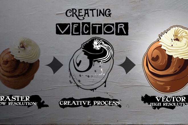 I will recreate your artwork in vector graphic styles