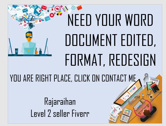 I will redesign your word document and pdf