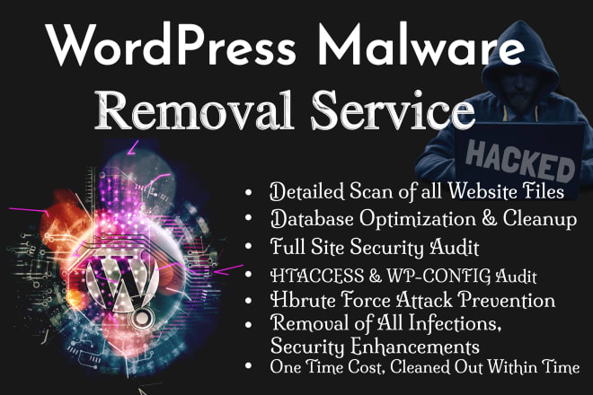 I will remove virus, fix malware infected hacked wordpress website