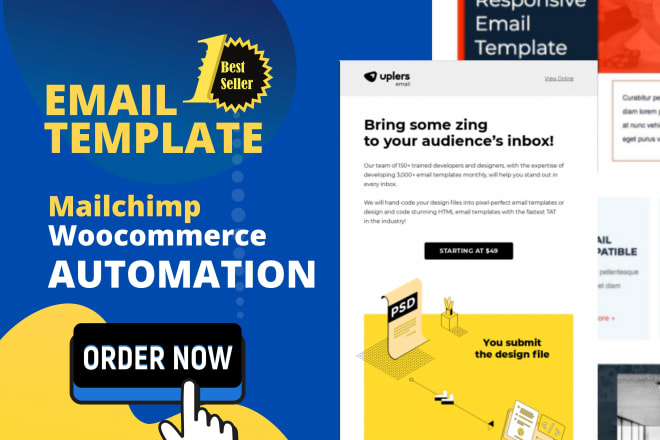 I will responsive email template and newsletters marketing campaigns by mailchimp