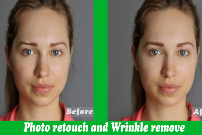 I will retouch your photo and remove wrinkle with photoshop