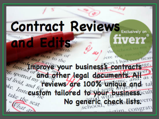 I will review and improve any legal contract or document