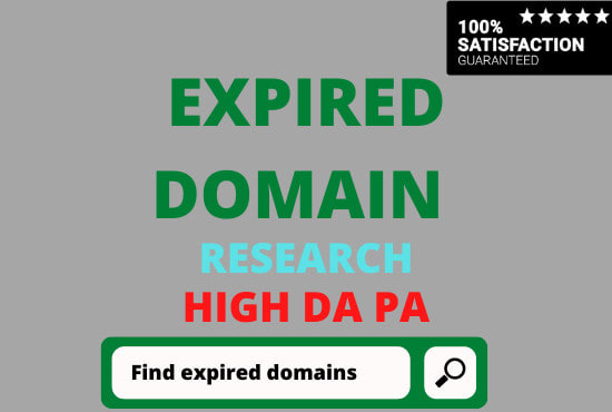 I will search 10 high da pa expired domains for you