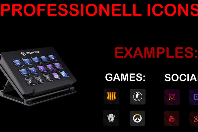 I will sell you elgato stream deck icons