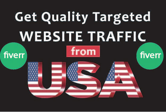 I will send real organic web traffic in USA