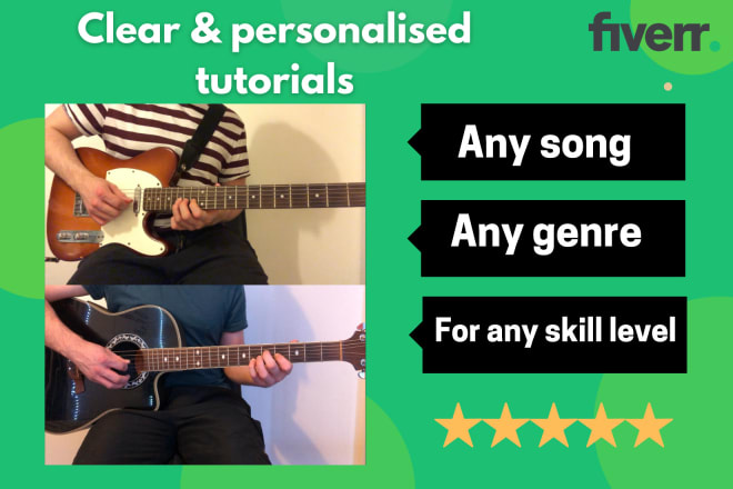I will send you a tutorial video for how to play any song on guitar