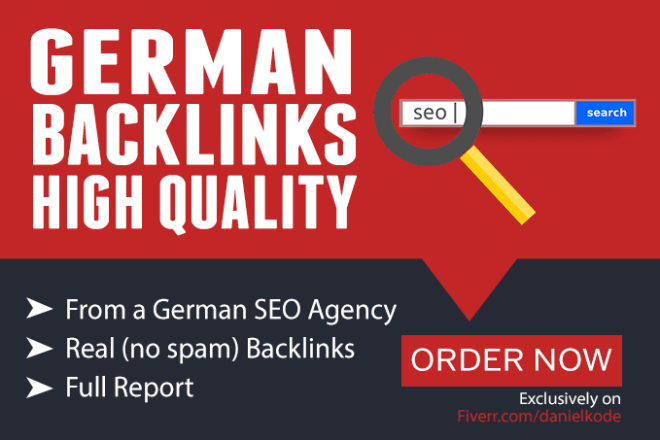 I will set individual german backlinks from german SEO agency