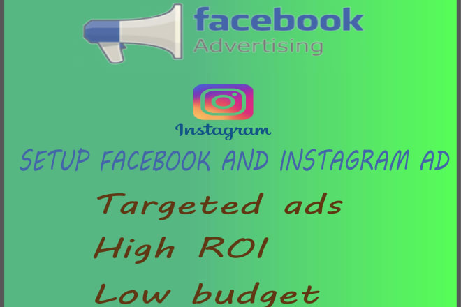 I will setup facebook advert and instagram ad for ecommerce