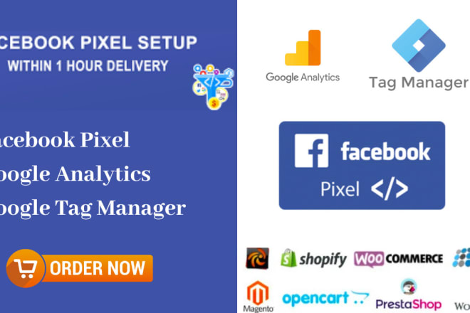 I will setup facebook lead and sale pixel analytic with in hour