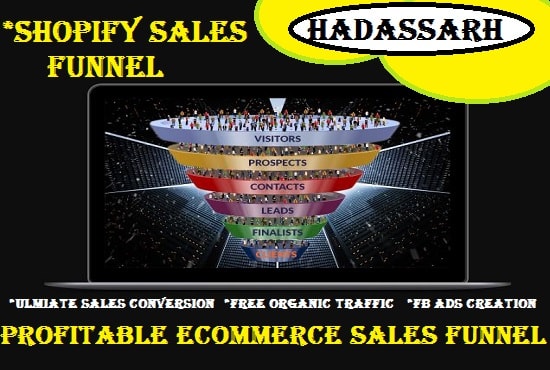 I will setup shopify store sales funnel ecommerce marketing clickfunnel zipify gempages