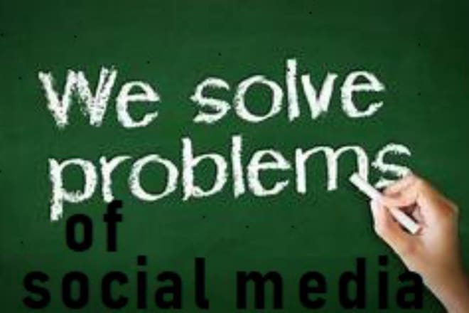 I will solve your facebook, instagram, gmail, twitter problems