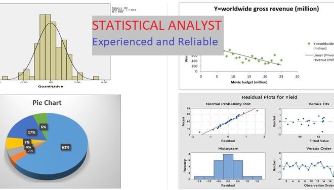 I will statistical data analysis using excel, spss, or lisrel