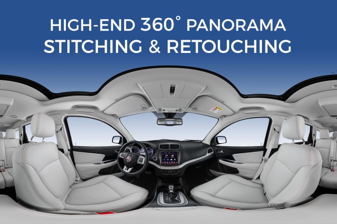 I will stitch 360 panorama images and provide high end retouching