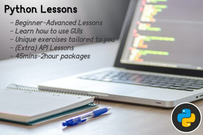 I will teach you online python lessons, beginner to advanced