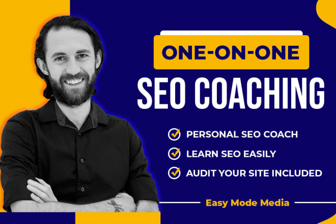 I will teach you search engine optimization 1 on 1 SEO coaching