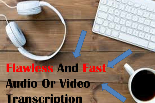 I will transcribe audio and video in spanish or english