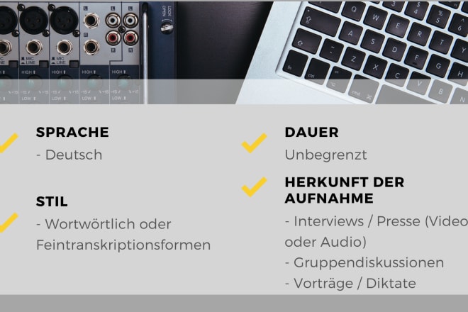 I will transcribe your german and swiss german audio or video professionally