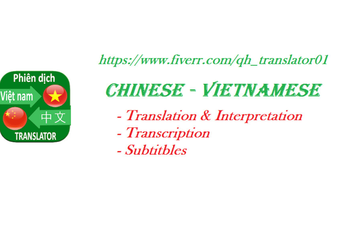I will transcript translate subtitle chinese vietnamese video film