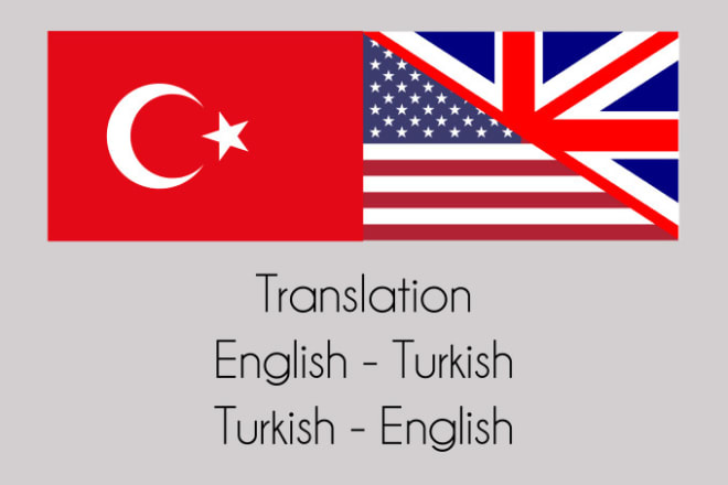 I will translate any file from english to turkish or turkish to english