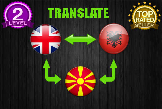 I will translate english to albanian or macedonian in 24h