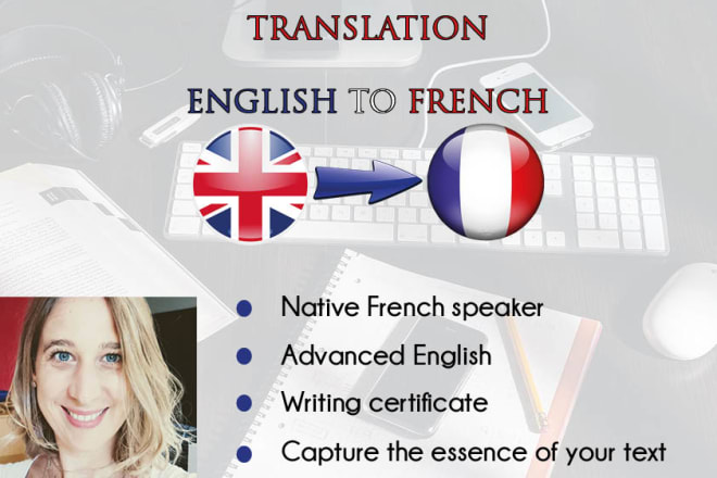 I will translate english to french