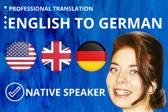 I will translate english to german