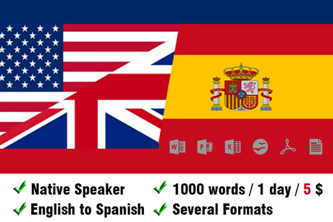 I will translate english to spanish professionally