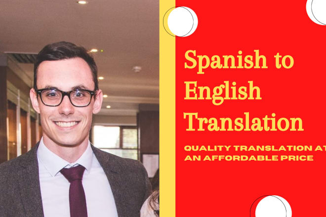 I will translate from spanish into native english