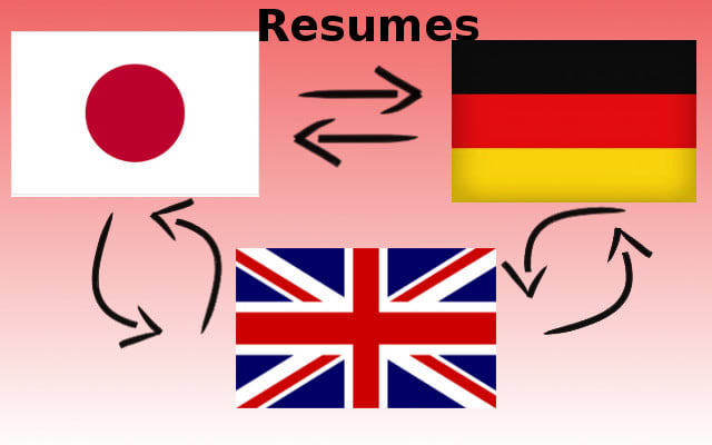 I will translate resumes from english or german to japanese or vice versa