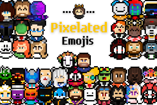I will turn your minecraft skin into pixilated emotes
