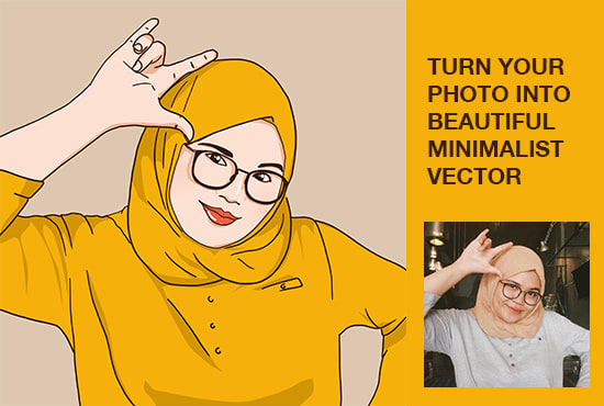 I will turn your photo into a beautiful minimalist vector