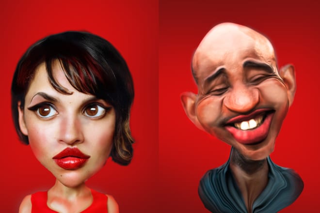 I will turn your photo into a hilarious comic caricature