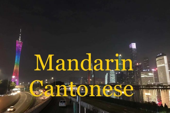 I will tutor you mandarin and cantonese via zoom