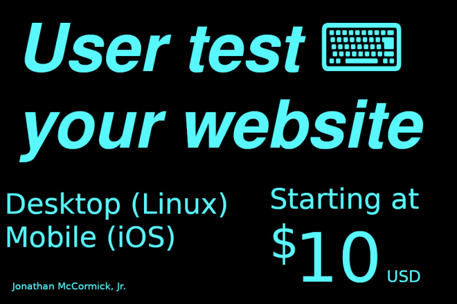 I will user test your website