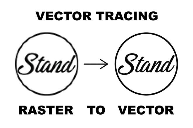I will vector trace, redraw, convert raster to vector, logo, art