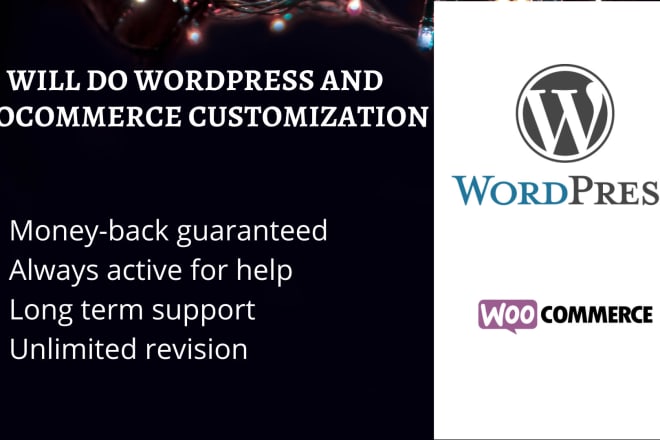 I will wordpress and woocommerce customization