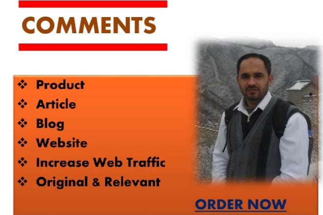 I will write 5 best quality comments for blog, product and website