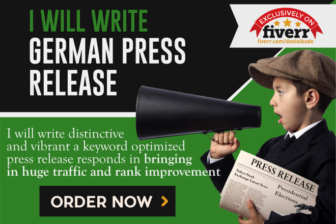 I will write a 250 words german press release and publish it