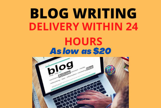 I will write a blog for you