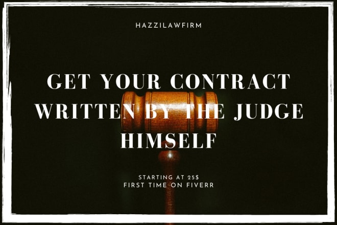I will write a powerful and professional legal document, contract