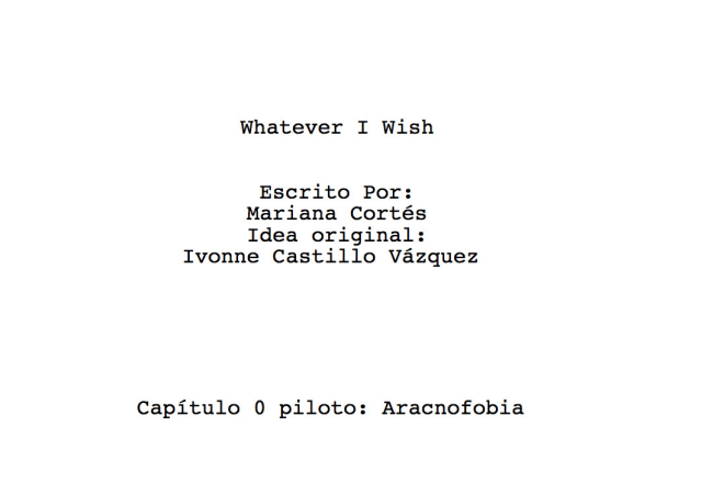 I will write a script for your short film in spanish