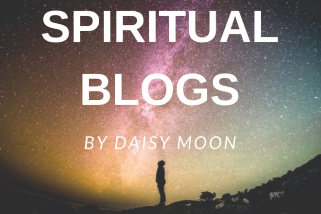 I will write a spiritual blog