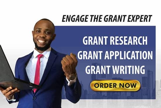 I will write a winning grant proposal and research