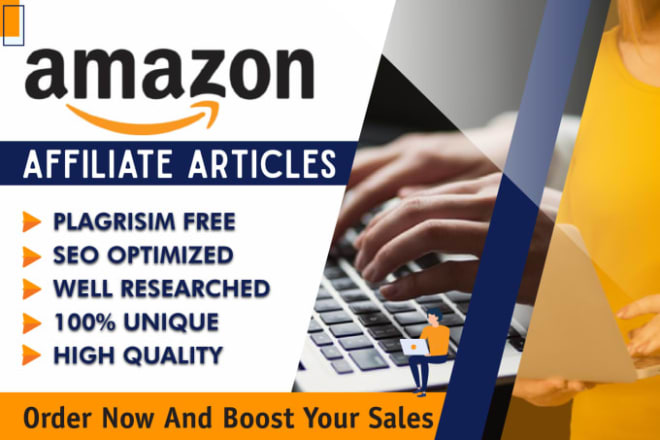I will write amazon affiliate articles for every niche blog or site